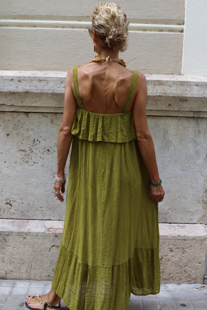 VESTIDO LUNA PISTACHO