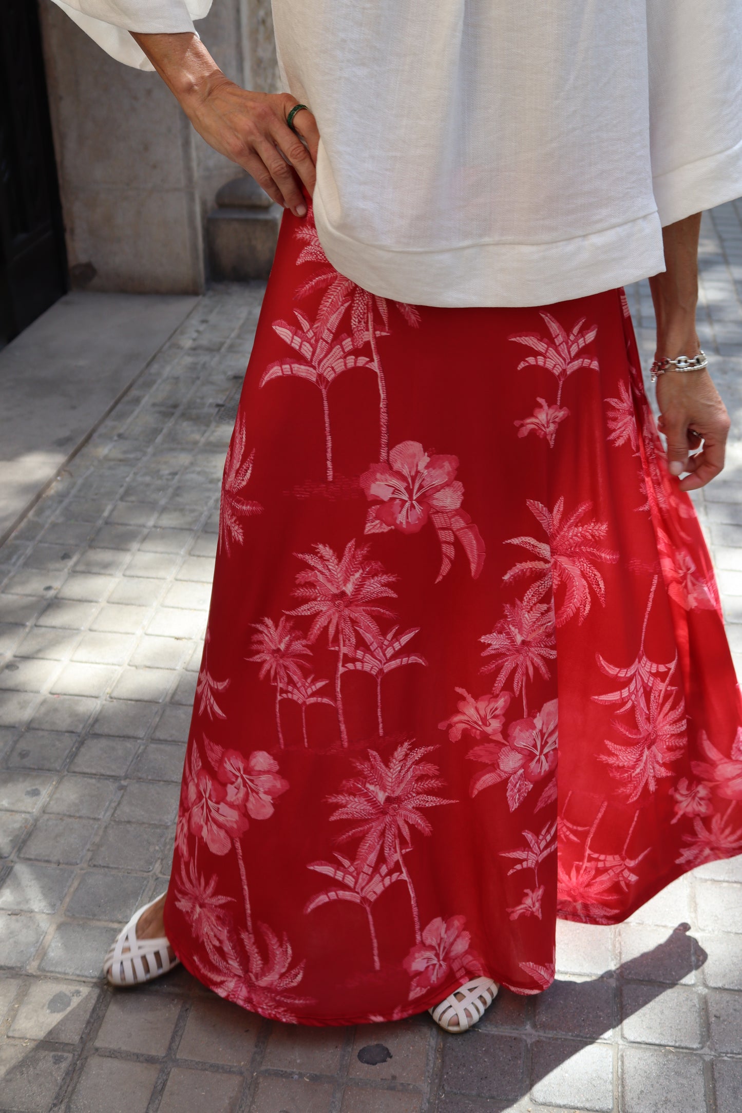 FALDA PALERMO ROJA