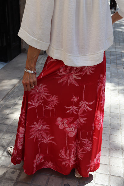 FALDA PALERMO ROJA