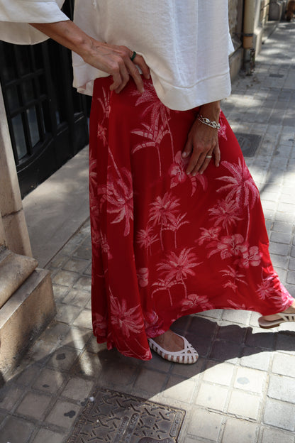 FALDA PALERMO ROJA