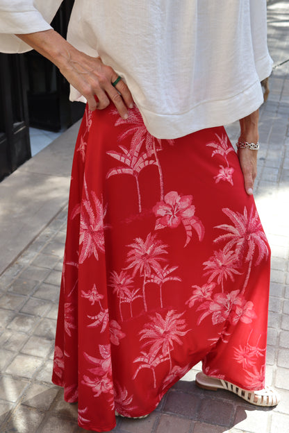 FALDA PALERMO ROJA