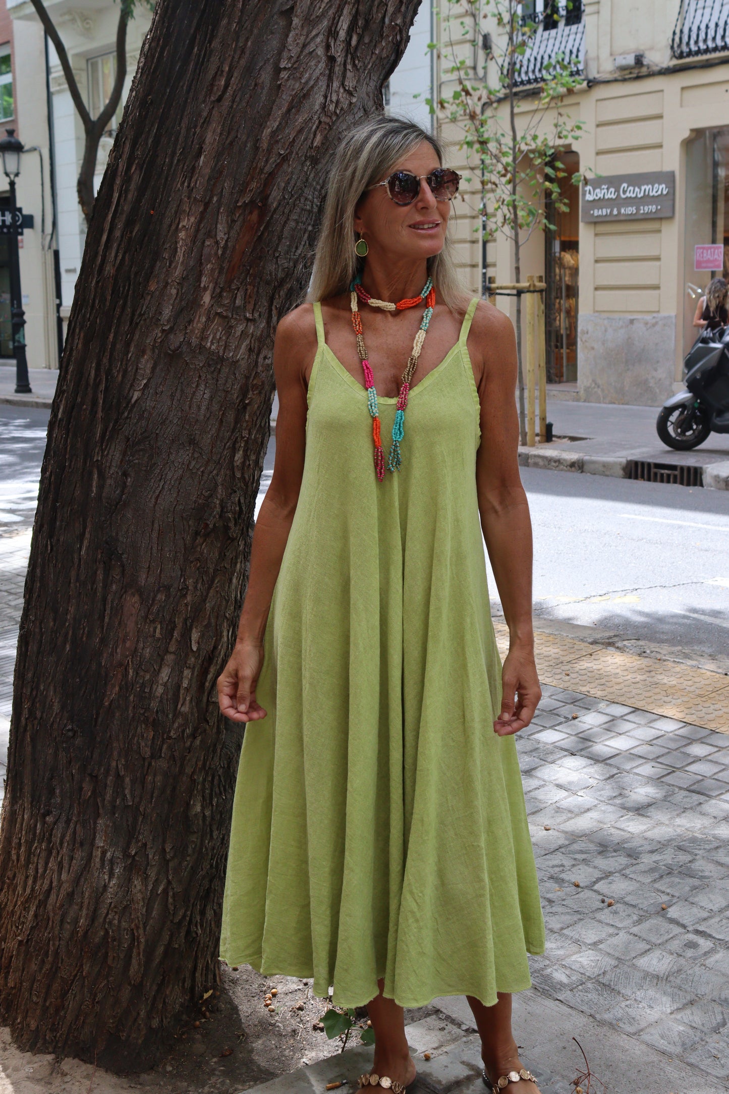 VESTIDO MONI VERDE PISTACHO