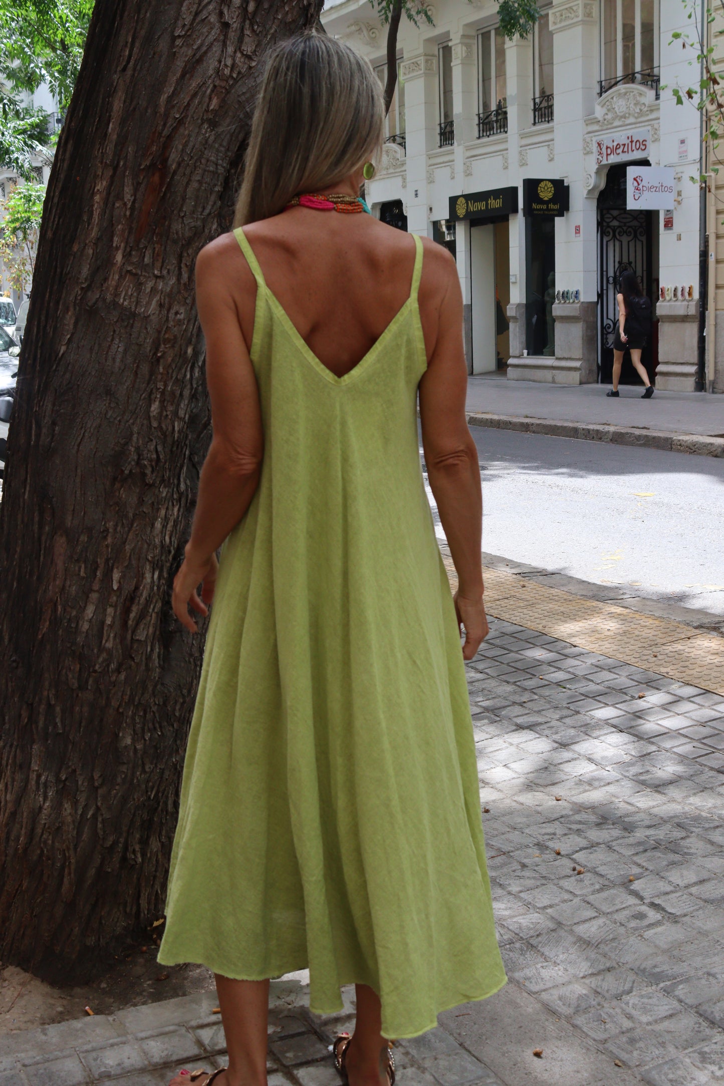 VESTIDO MONI VERDE PISTACHO