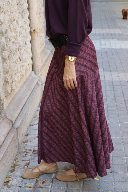 FALDA MARTINA BERENJENA