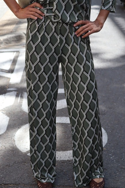 PANTALÓN RECTO CAPRI VERDE