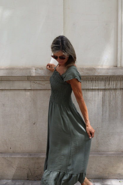 VESTIDO CLARA VERDE