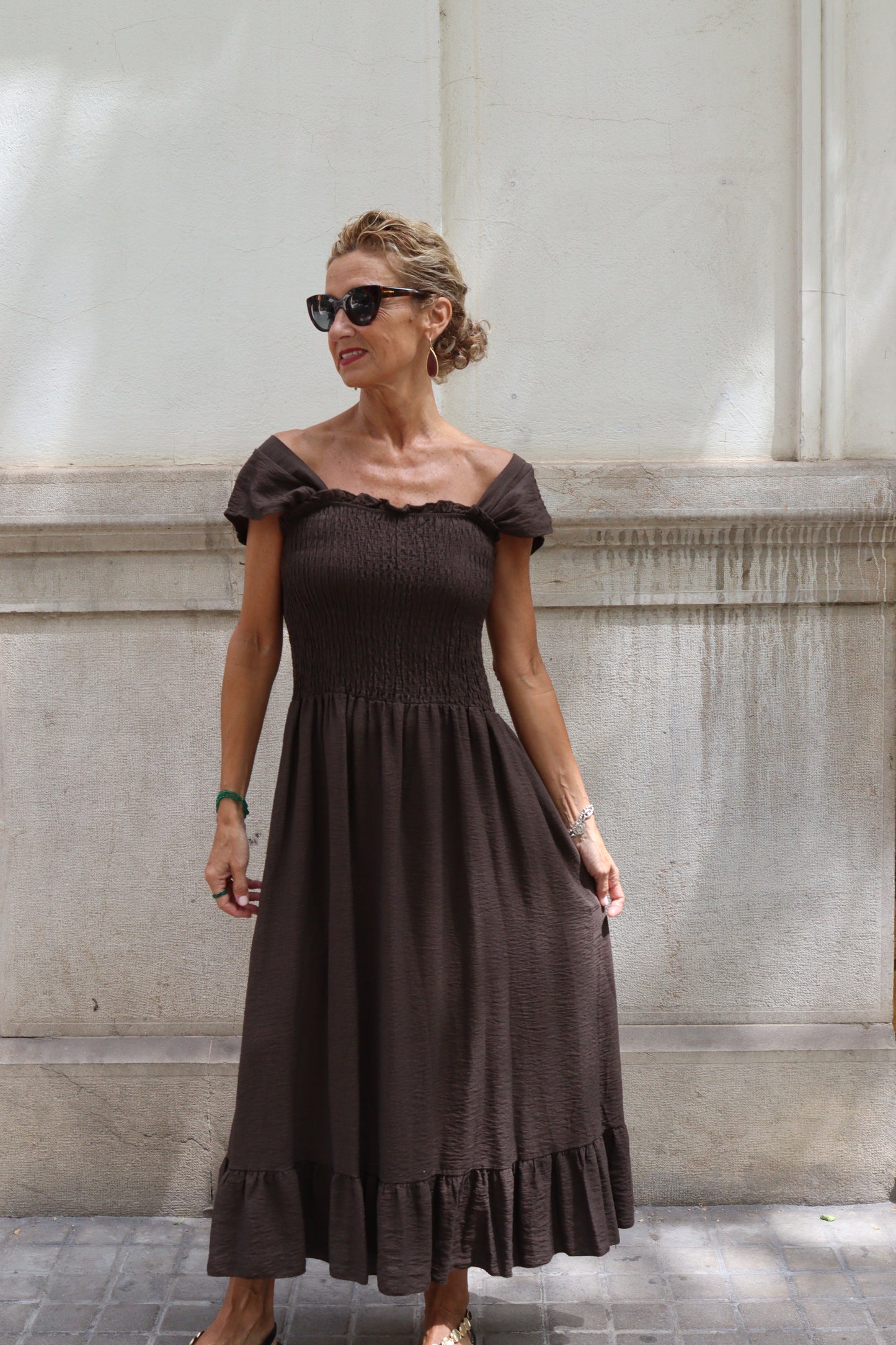 VESTIDO CLARA CHOCOLATE