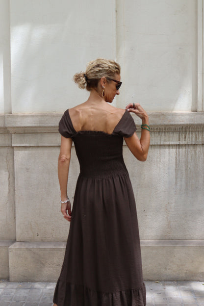 VESTIDO CLARA CHOCOLATE