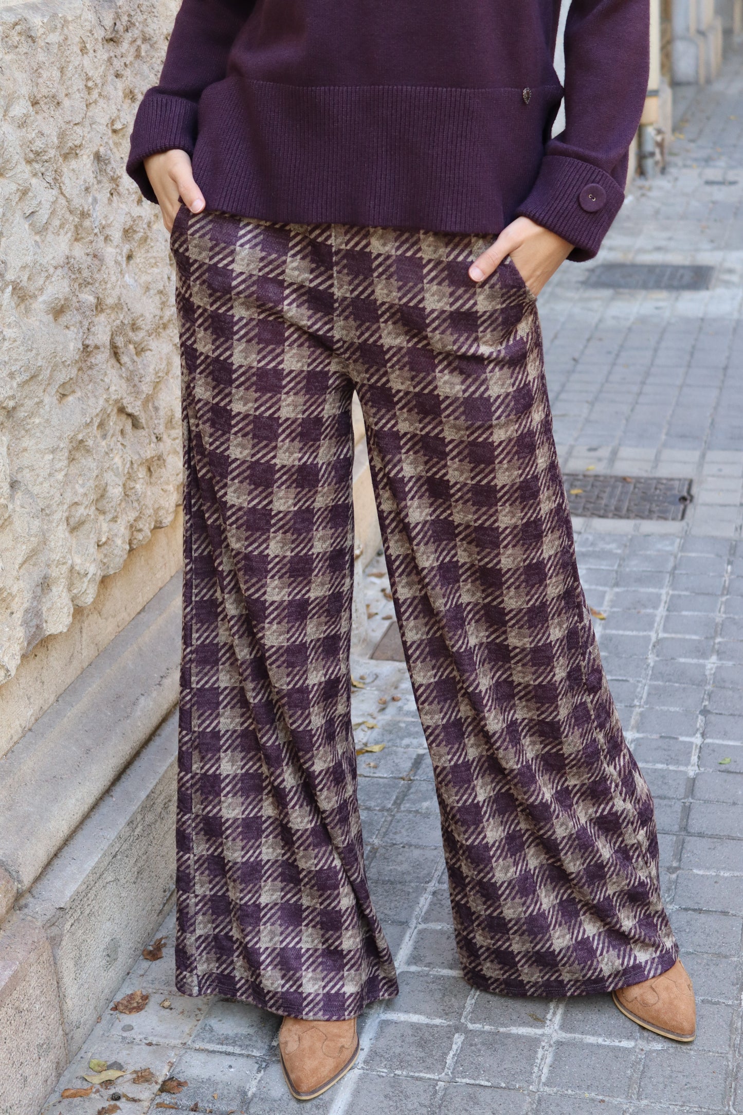 PANTALÓN GEORGIA BERENJENA