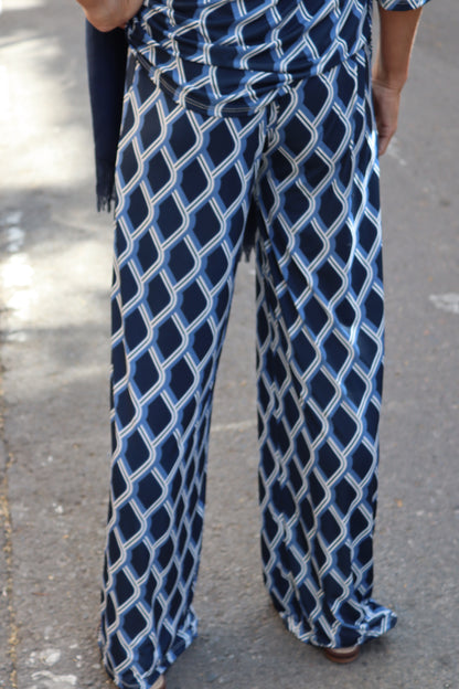 PANTALÓN RECTO CAPRI MARINO