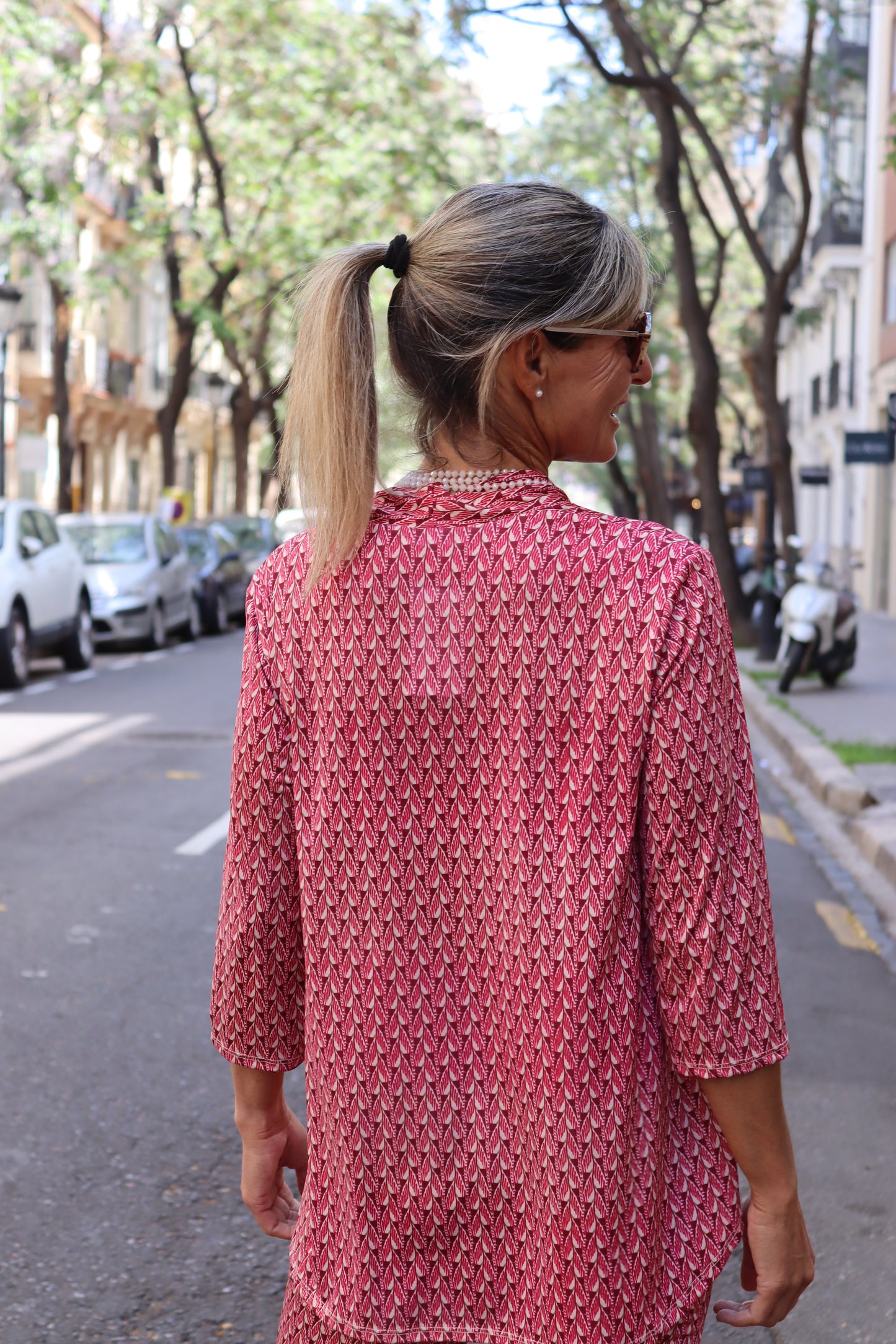 BLUSA MENORCA FRESA