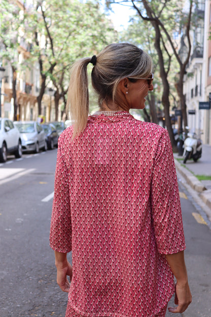 BLUSA MENORCA FRESA