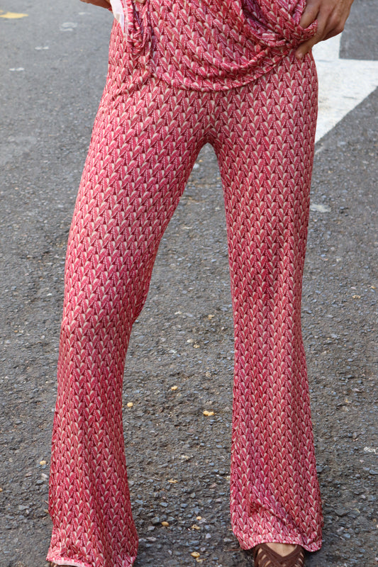 PANTALON CAMPANA MENORCA FRESA