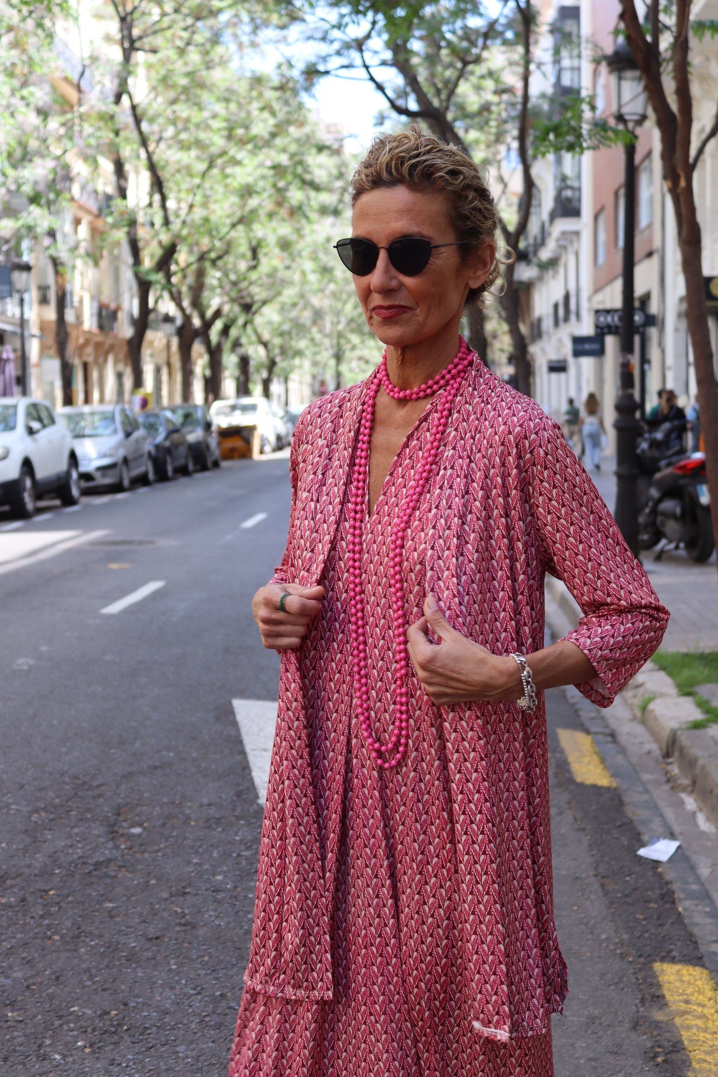 KIMONO MENORCA FRESA