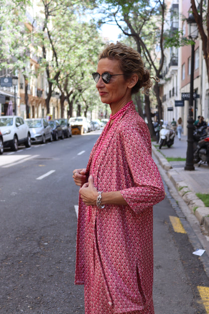 KIMONO MENORCA FRESA