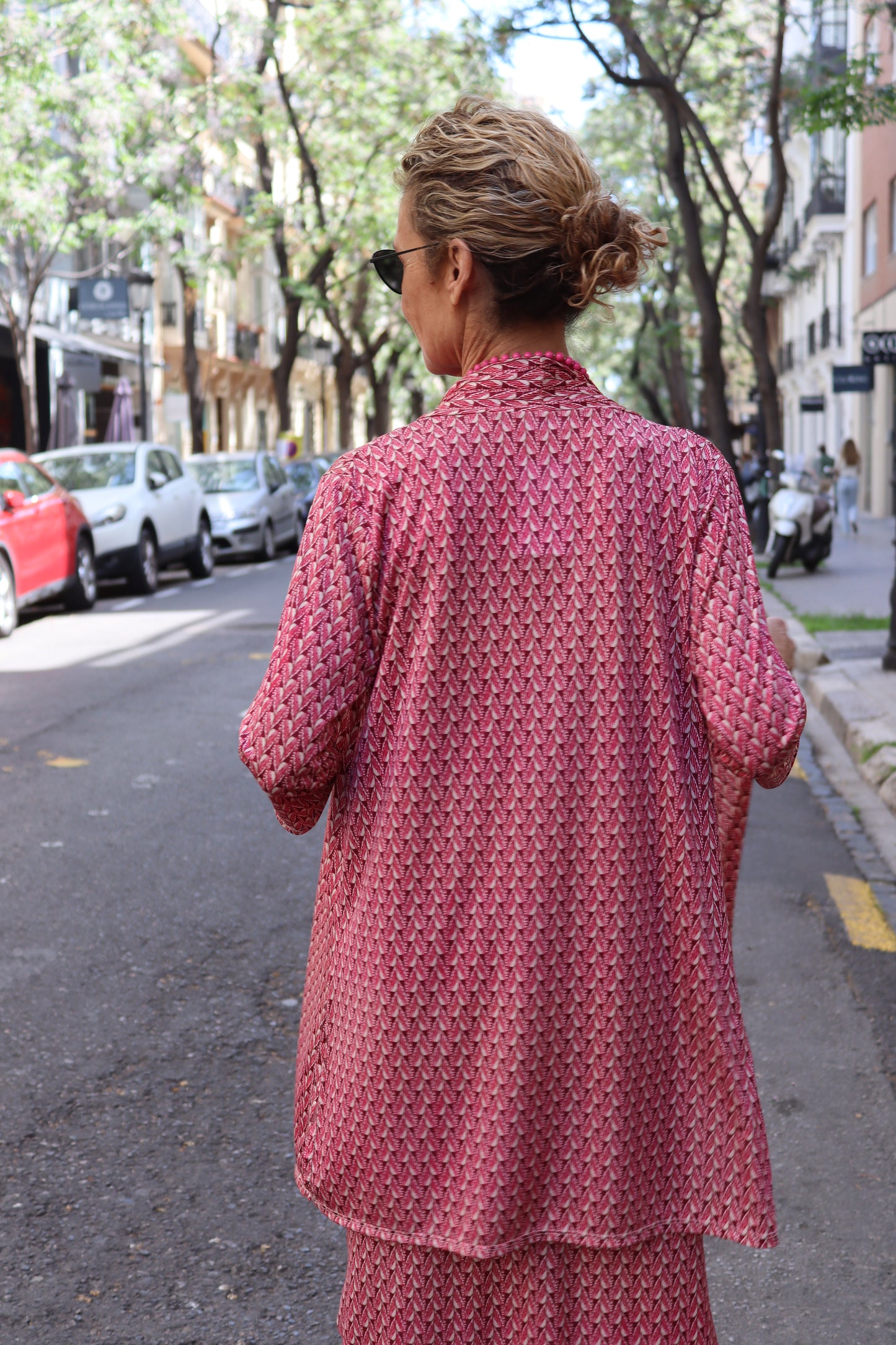 KIMONO MENORCA FRESA