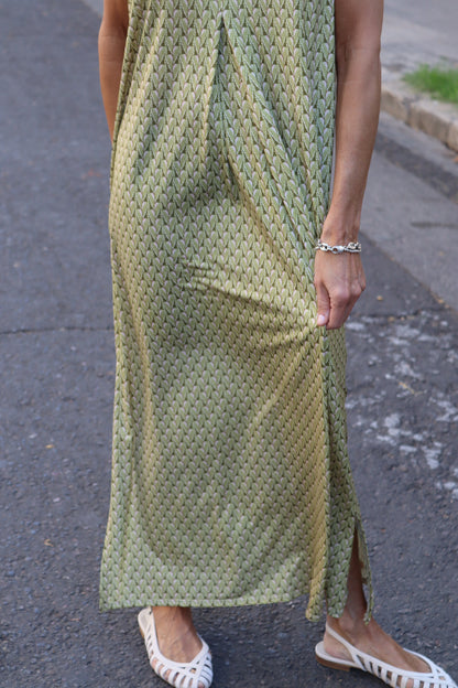 VESTIDO MENORCA PISTACHO