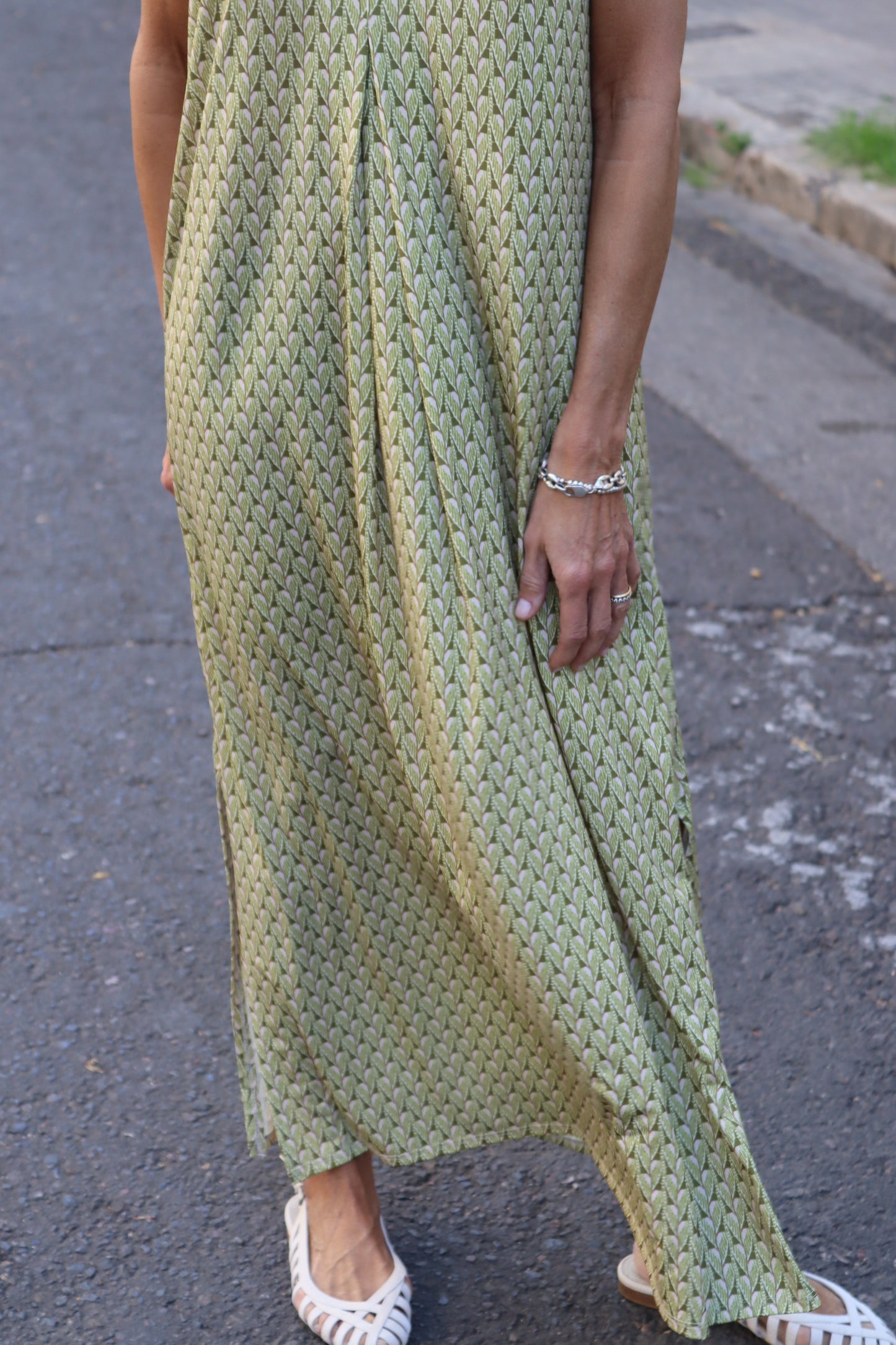 VESTIDO MENORCA PISTACHO