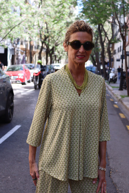 BLUSA MENORCA PISTACHO