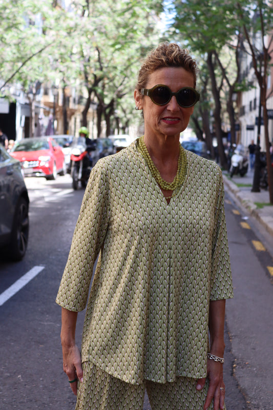 BLUSA MENORCA PISTACHO