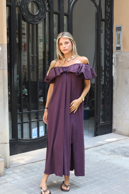 VESTIDO NELA BERENJENA