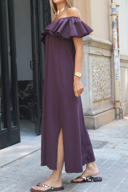 VESTIDO NELA BERENJENA