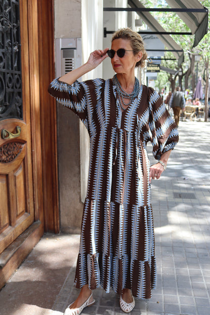 VESTIDO PRAGA CHOCOLATE