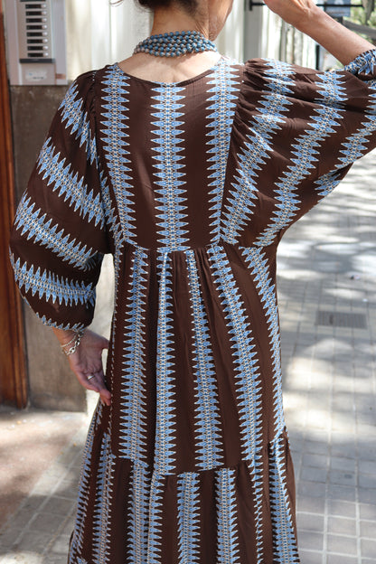 VESTIDO PRAGA CHOCOLATE