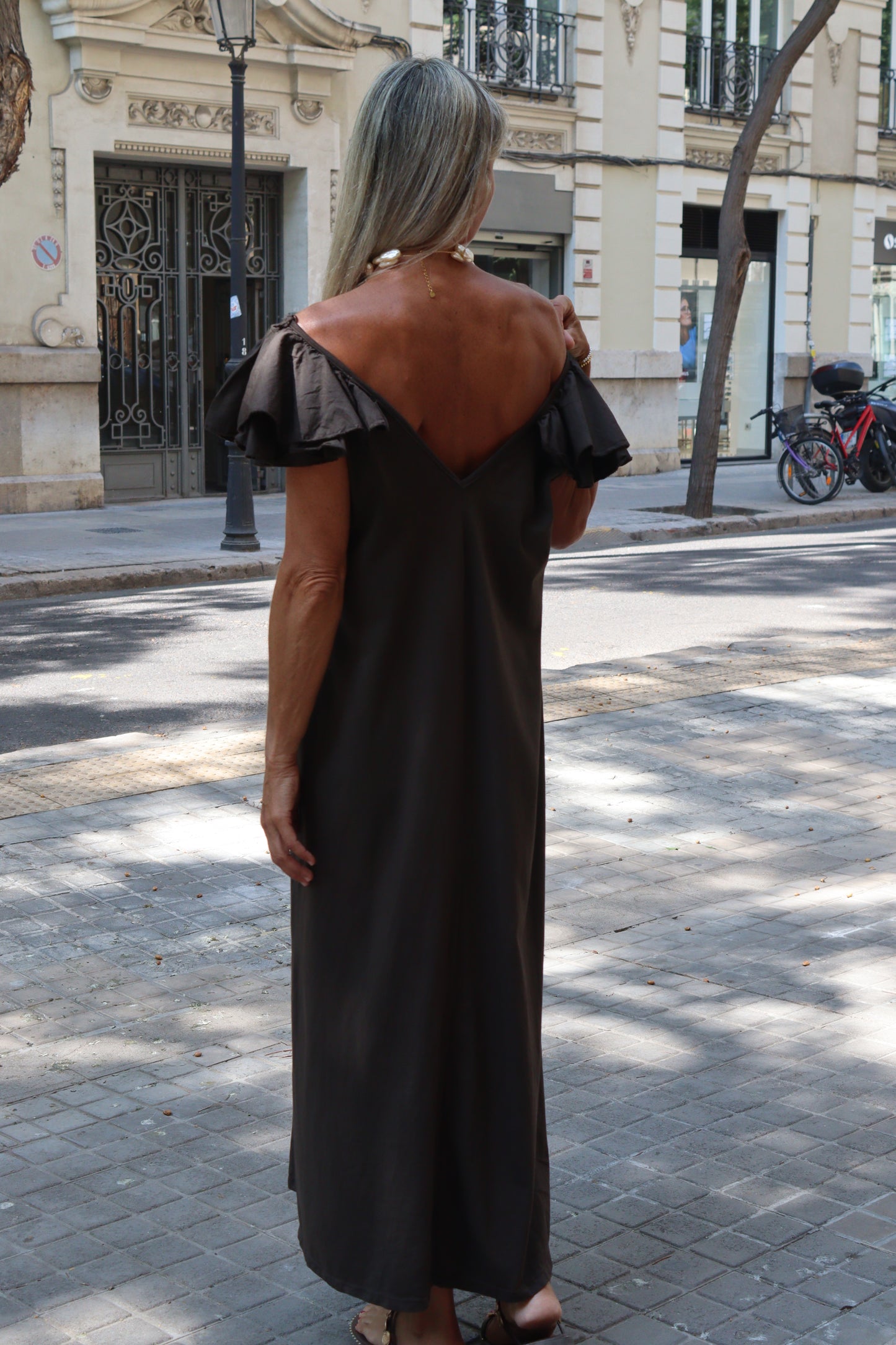 VESTIDO NELA CHOCOLATE