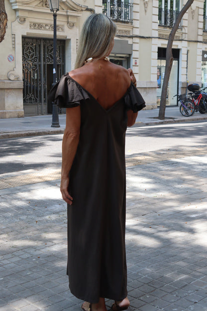 VESTIDO NELA CHOCOLATE