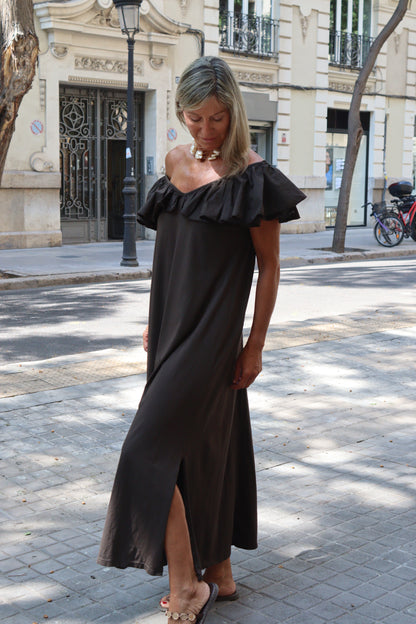 VESTIDO NELA CHOCOLATE