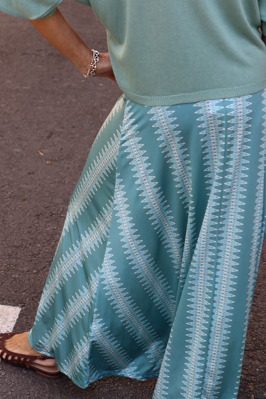 FALDA PRAGA TURQUESA