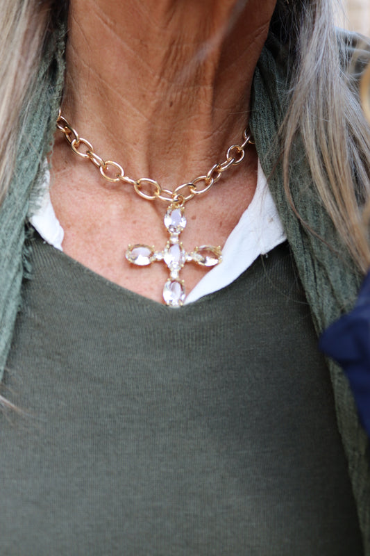 GARGANTILLA CRUZ BLANCA