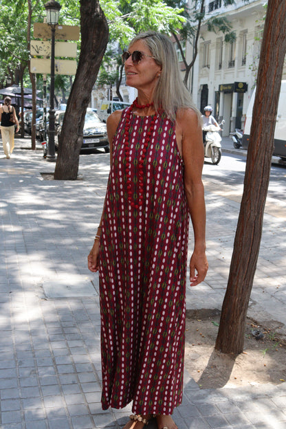 VESTIDO LUCIA GRANATE