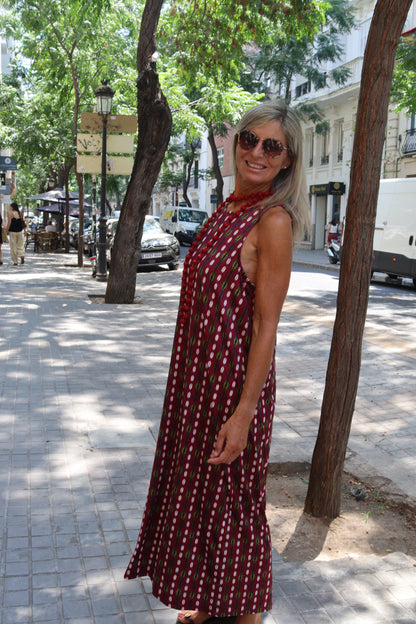 VESTIDO LUCIA GRANATE