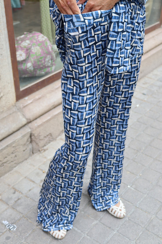 PANTALÓN PETRA CAMPANA AZUL
