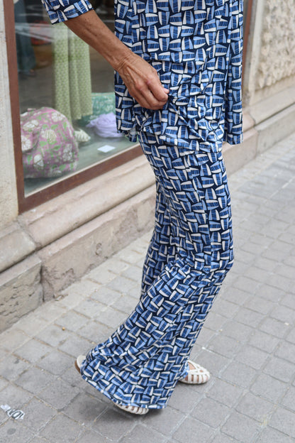 PANTALÓN PETRA CAMPANA AZUL