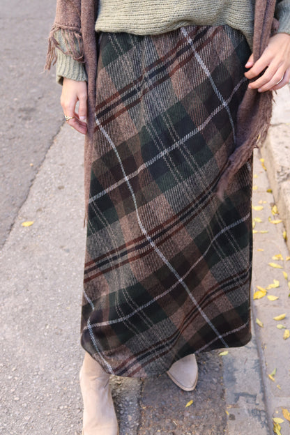 FALDA ESCOCESA VERDE