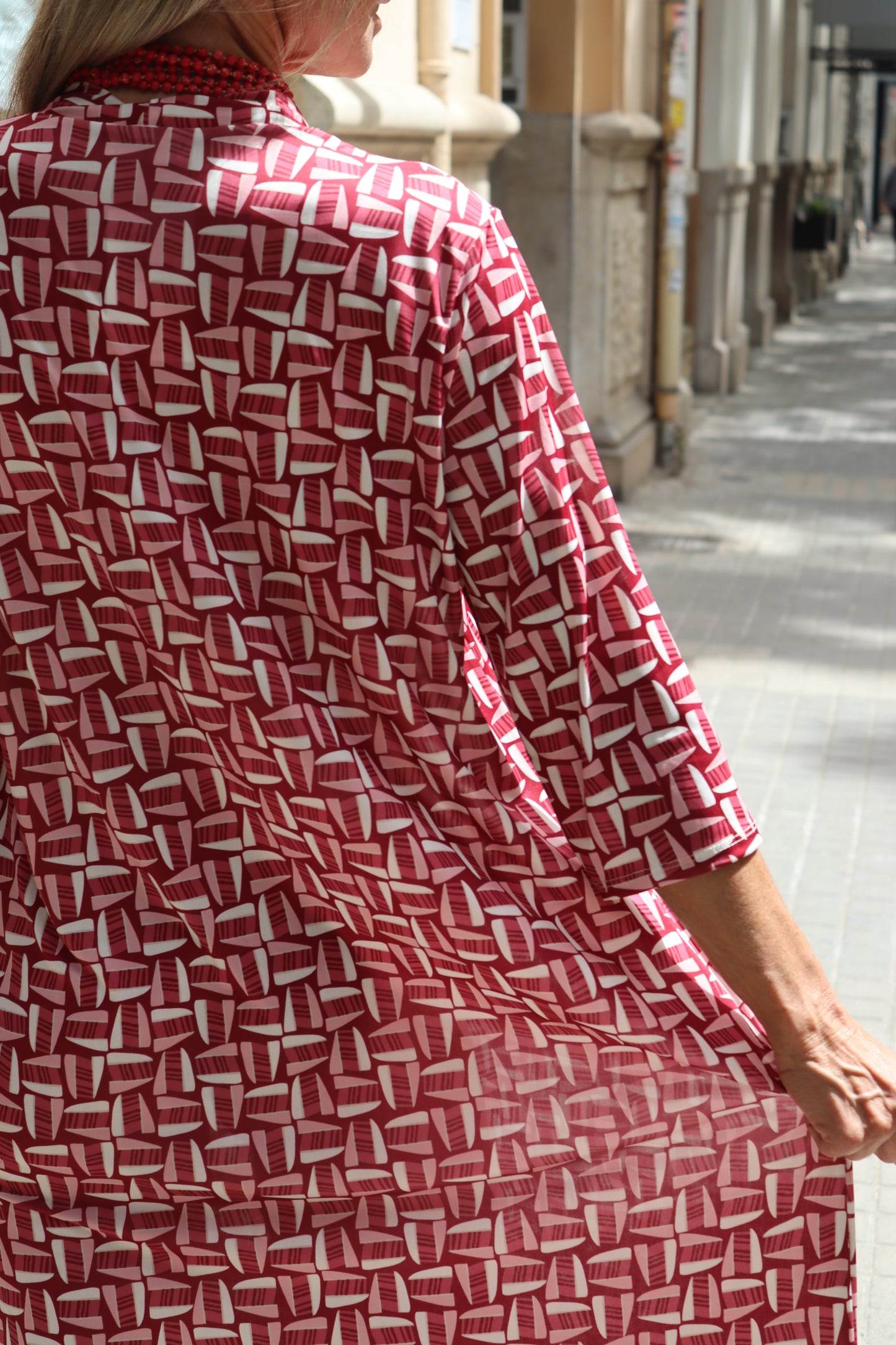 VESTIDO PETRA ROJO CORAL