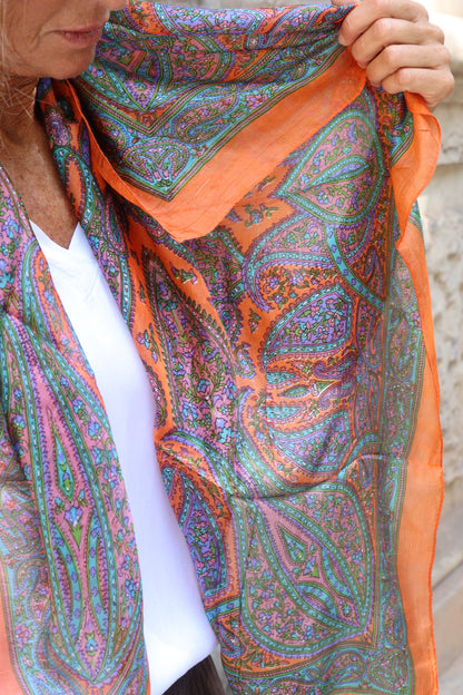 PAÑUELO SEDA ESTAMPADO UNICO NLT