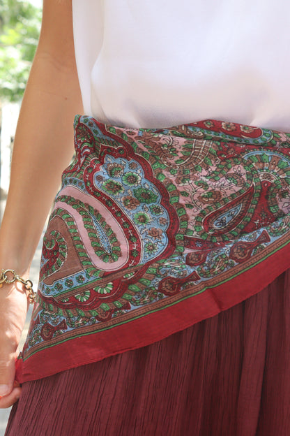 PAÑUELO SEDA ESTAMPADO UNICO GRVA