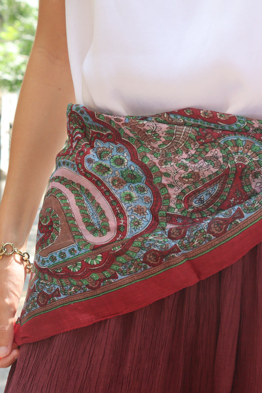PAÑUELO SEDA ESTAMPADO UNICO GRVA
