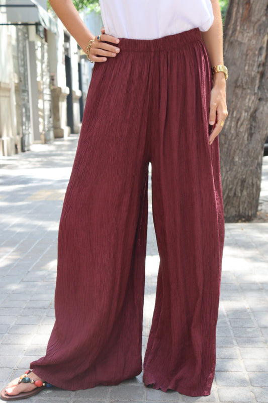 PANTALÓN BAMBULA GRANATE