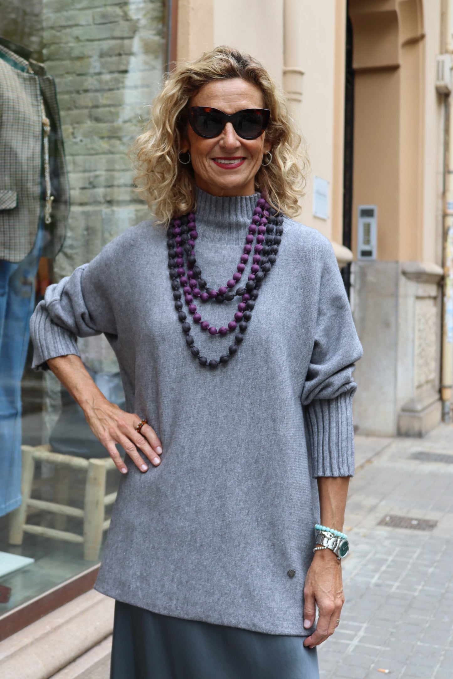 JERSEY VICTORIA LARGO GRIS