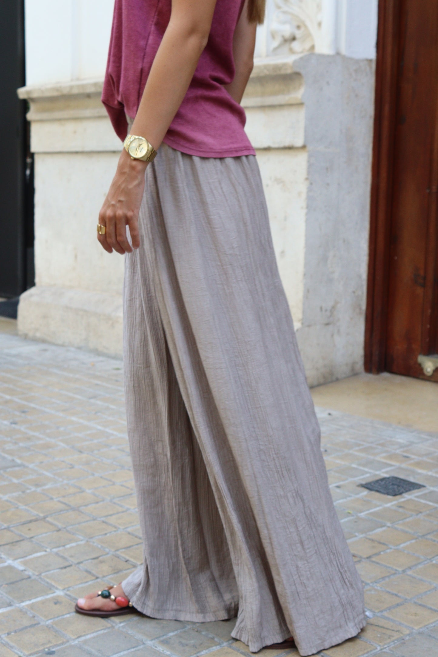 PANTALÓN BAMBULA BLANCO ROTO