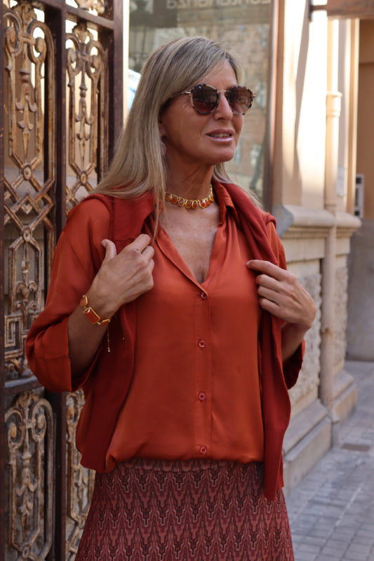 CAMISA MONACO NARANJA