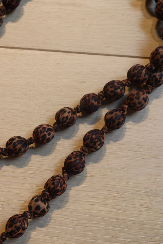 COLLAR NATALIA A.PRINT MARRON