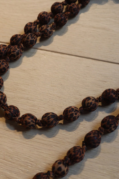 COLLAR NATALIA A.PRINT MARRON