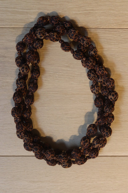 COLLAR NATALIA A.PRINT MARRON