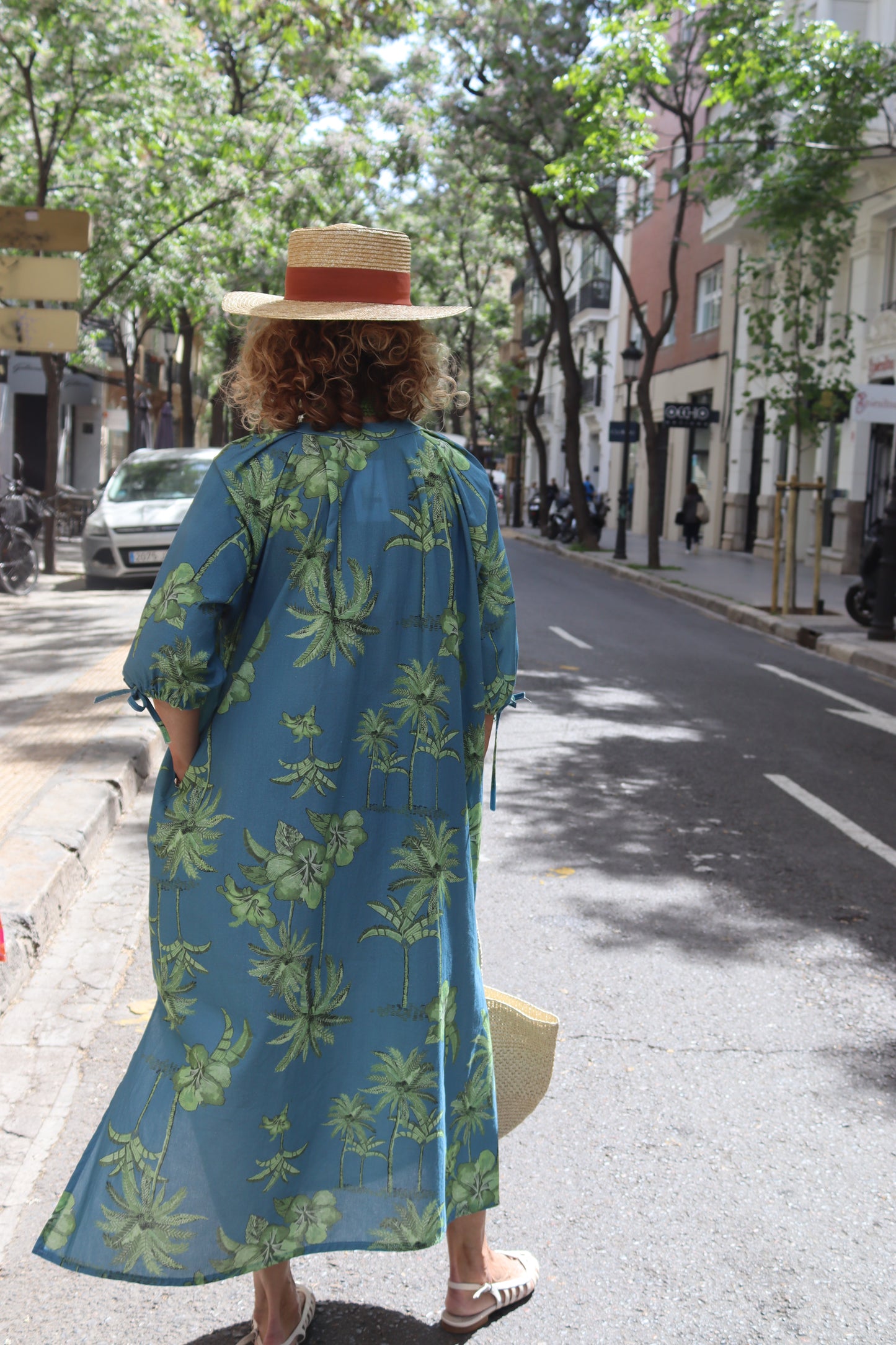 VESTIDO PALMA TURQUESA